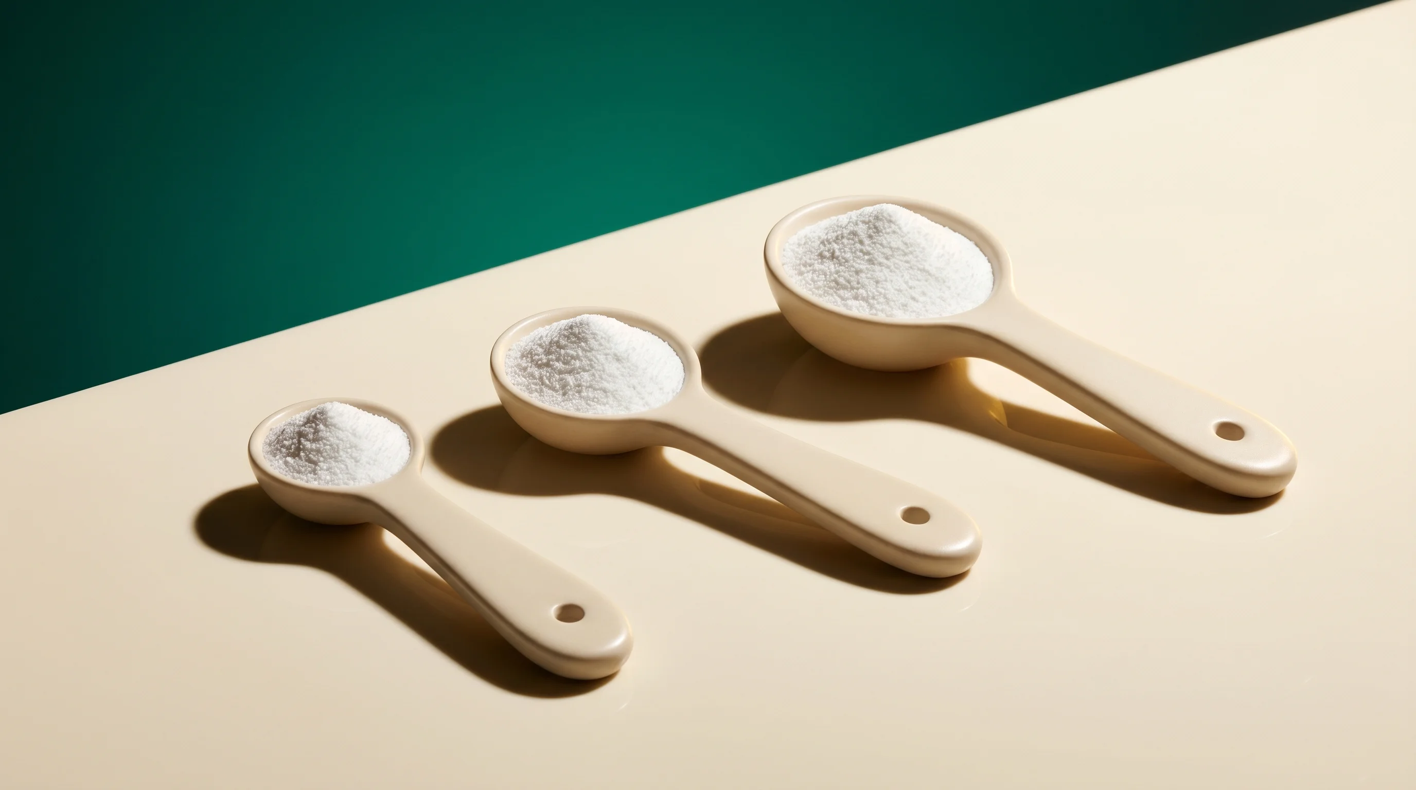 White creatine powder