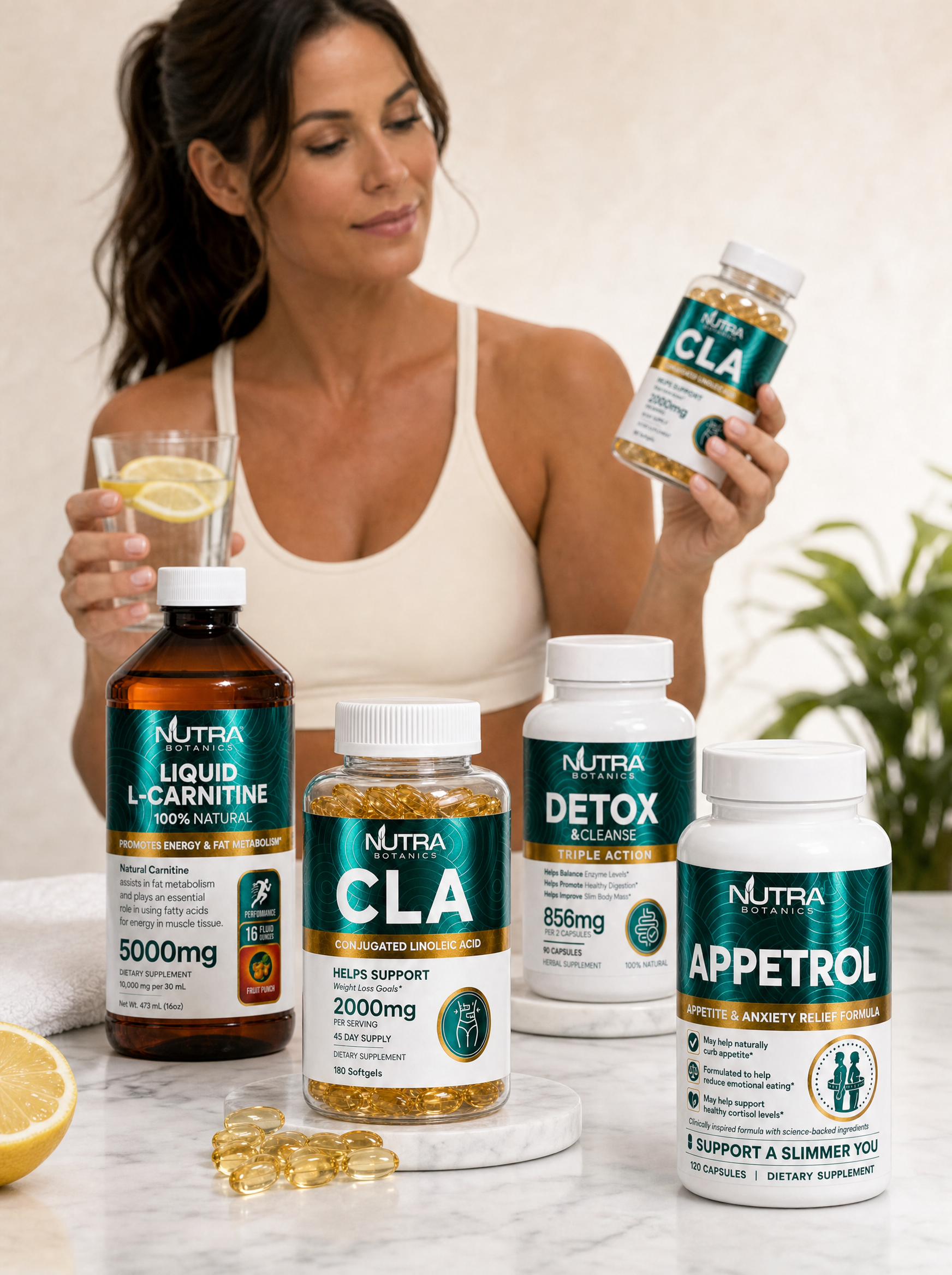 Nutra Botanics Metabolism Stack — L-Carnitine, CLA, Appetrol, Colon Detox