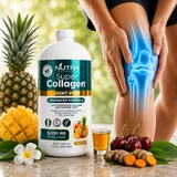 Super Collagen Joint Plus two-tablespoon measured dose in tablespoon