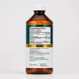Liquid L-Carnitine supplement facts label showing 5,000mg L-Carnitine and 10mg Vitamin B5