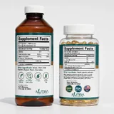 Metabolism Booster Bundle supplement facts — L-Carnitine and CLA labels side by side