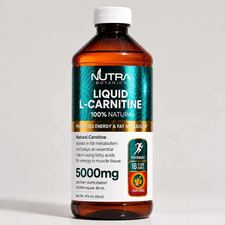 Liquid L-Carnitine 5000mg amber bottle